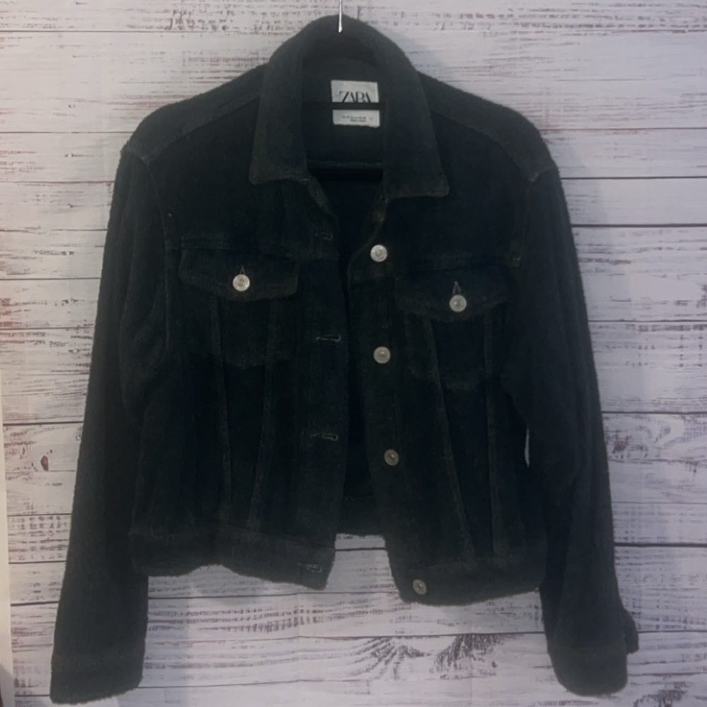 Zara Corduroy Button Up Jacket